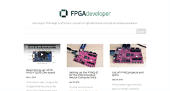 Desktop Screenshot of fpgadeveloper.com
